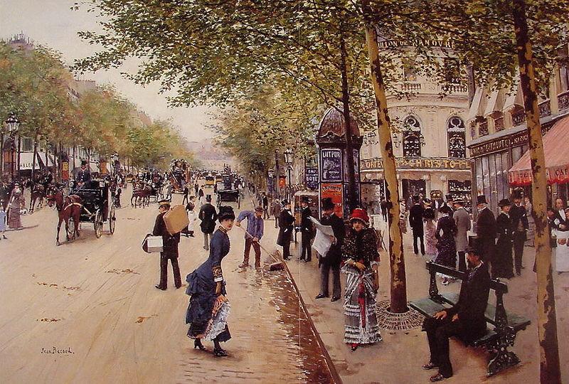 Jean Beraud Boulevard des capucines oil painting image